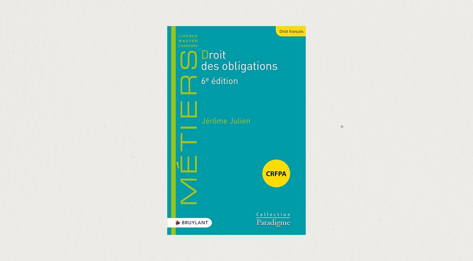 Illustration de l'article Droit des obligations CRFPA -06e éd.